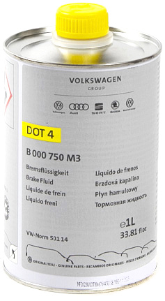 Гальмівна рідина VAG DOT 4 1 л (B000750M3)